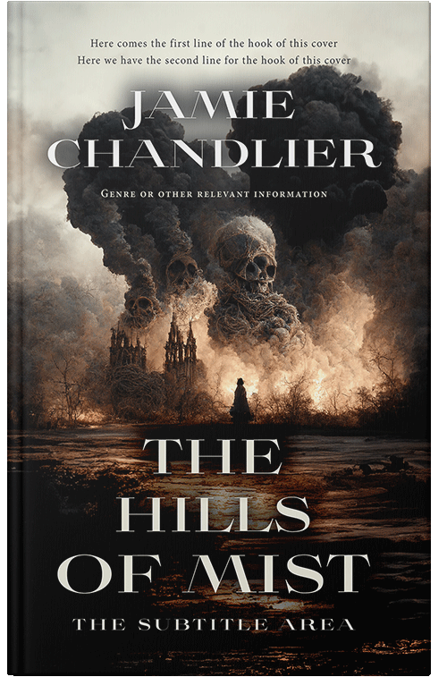 Front view of Soft Amber #31058 - Premade Apocalyptica Book Cover