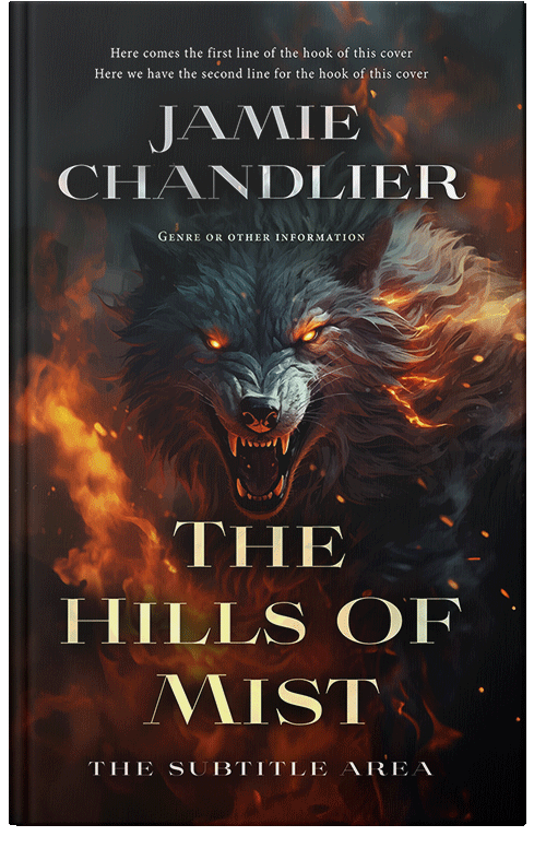 Front view of Night Rider #31065 - Premade Fantasy Book Cover