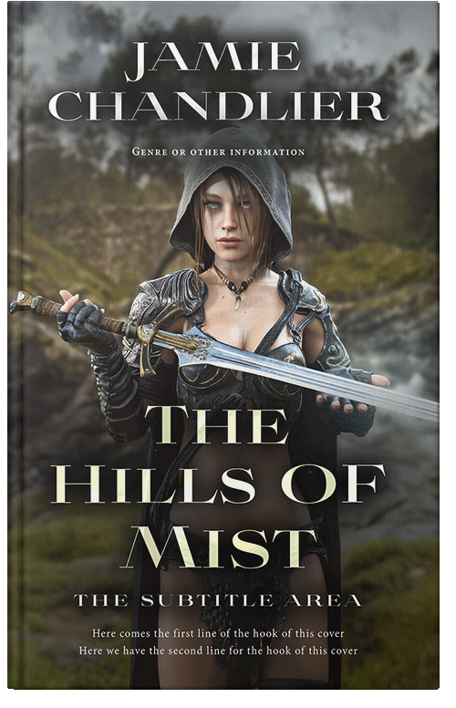 Front view of Premade Fantasy Book Cover - Rangitoto