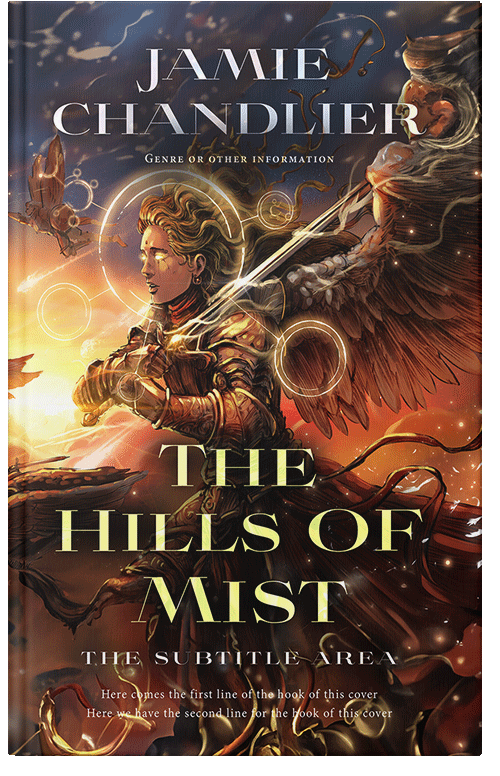 Front view of Eclipse #31069 - Premade Fantasy Book Cover