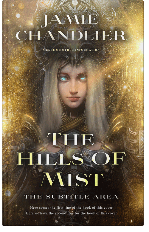 Front view of Black Marlin #31071 - Premade Fantasy Book Cover