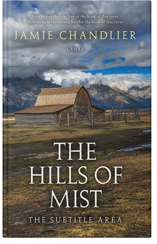 Front view of Fuscous Gray #31093 - Premade Western Book Cover
