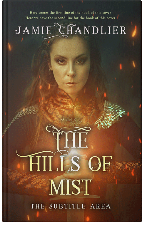 Front view of Walnut #31200 - Premade Fantasy Book Cover