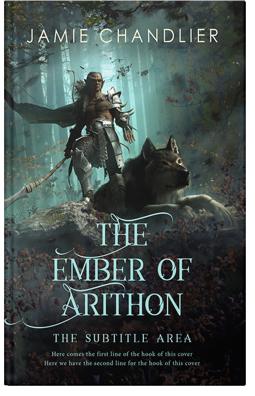 Front view of Outer Space #31203 - Premade Fantasy Book Cover