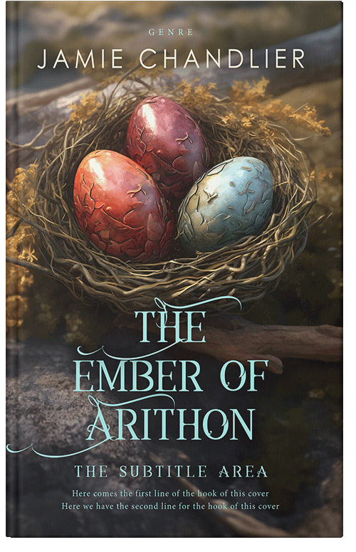 Front view of Taupe #31204 - Premade Fantasy Book Cover