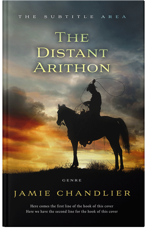 Front view of Premade Action & Adventure Book Cover - Outer Space