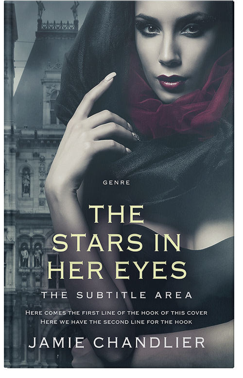 Front view of Premade Mystery & Thriller & Suspense Book Cover - Outer Space