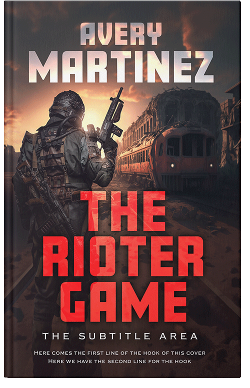 Front view of Apricot #31244 - Premade Apocalyptica Book Cover