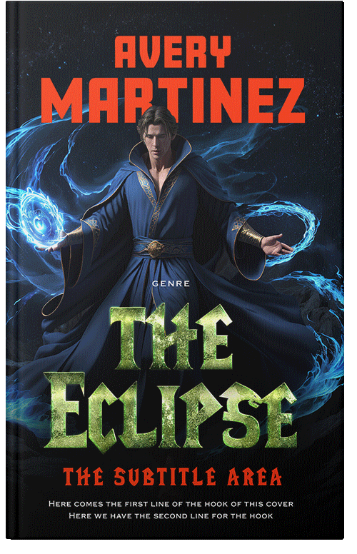 Front view of Raw Sienna #31262 - Premade Fantasy Book Cover