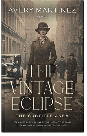 Pre Made Book Cover Taupe