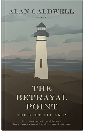 Pre Made Book Cover Taupe