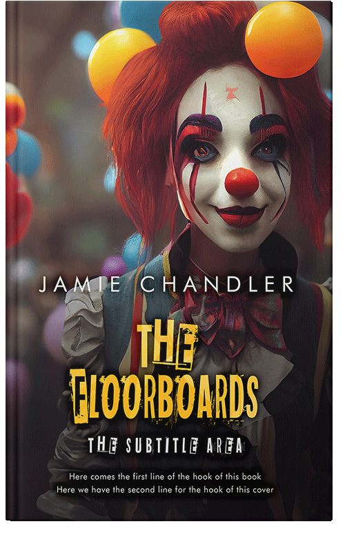 Front view of Premade Horror Book Cover - Cocoa Brown