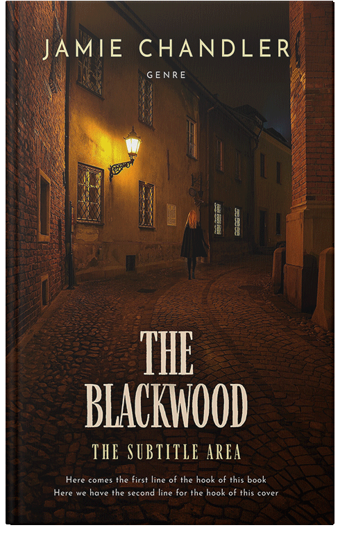 Front view of Cannon Black #31337 - Premade Mystery & Thriller & Suspense Book Cover