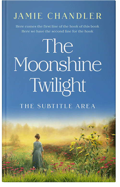 Front view of Steel Blue #31358 - Premade Historical Book Cover