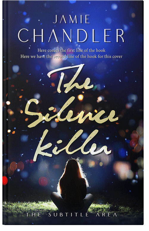 Front view of Black #31379 - Premade Teen & Young Adult Book Cover