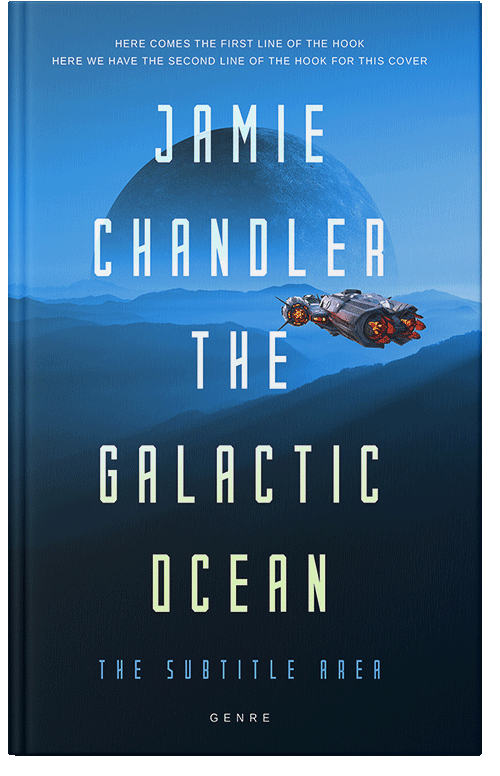 Front view of Black Pearl #31413 - Premade Science Fiction Book Cover