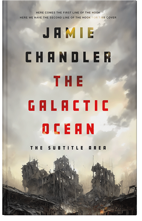 Front view of Swirl #31429 - Premade Apocalyptica Book Cover