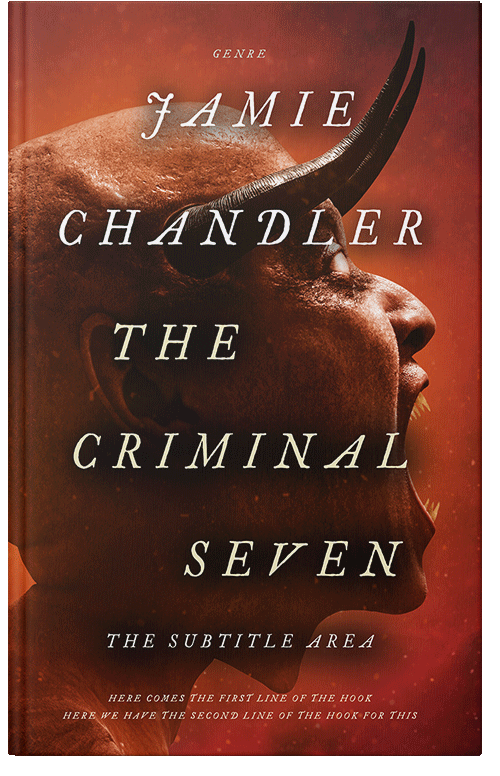 Front view of Premade Horror Book Cover - Rebel