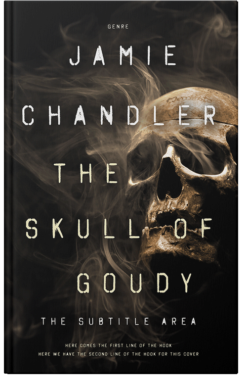 Front view of Premade Horror Book Cover - Zeus