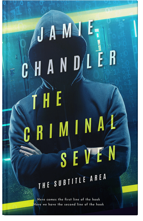 Front view of Deco #31466 - Premade Science Fiction Book Cover