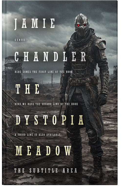 Front view of Premade Apocalyptica Book Cover - Heavy Metal