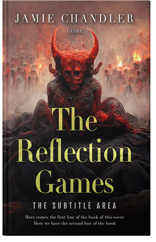 Front view of Antique Brass #31527 - Premade Fantasy Book Cover