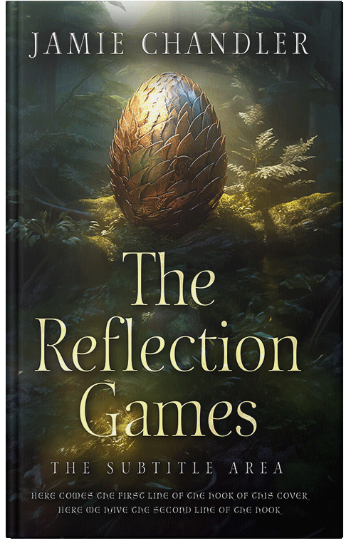 Front view of Premade Fantasy Book Cover - Rangoon Green