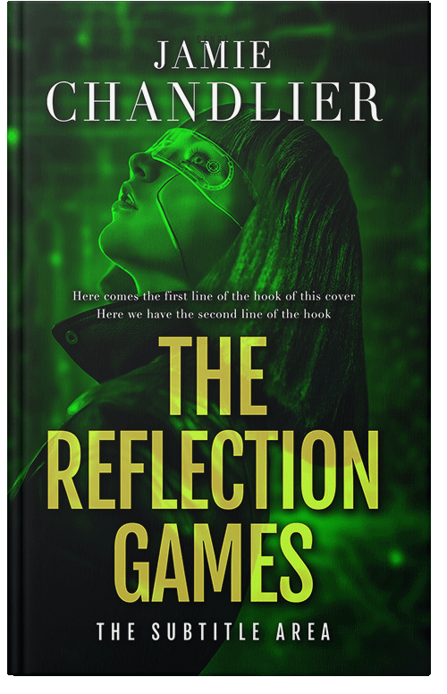 Front view of Premade Science Fiction Book Cover - Pine Tree