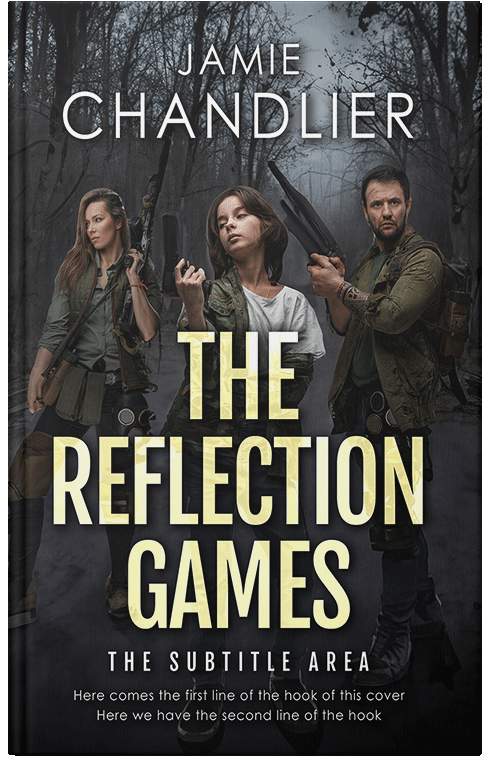 Front view of Shark #31544 - Premade Apocalyptica Book Cover