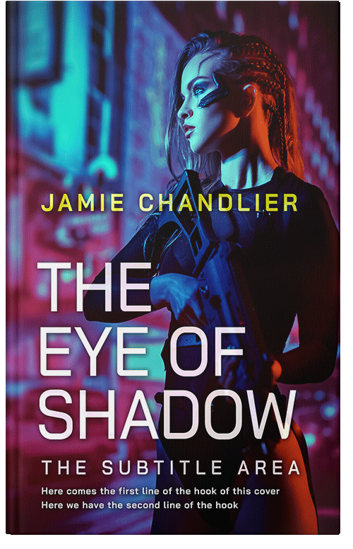 Front view of Premade Science Fiction Book Cover - Ebony