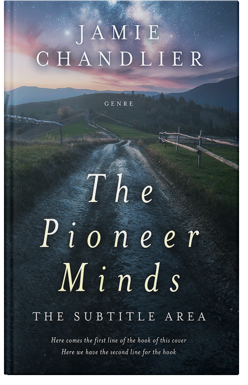 Front view of Premade Nature Book Cover - Mirage