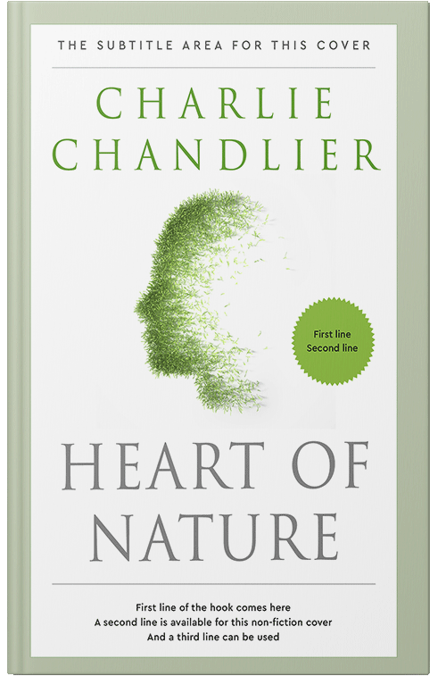 Front view of Premade Health & Mind & Body Book Cover - Pale Leaf