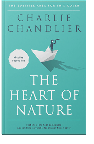 Pre Made Book Cover Fountain Blue