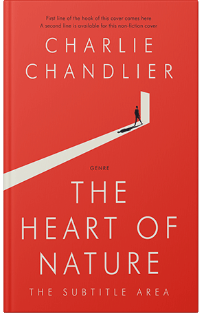 Pre Made Book Cover Alizarin Crimson