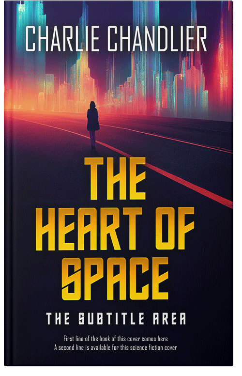 Front view of Premade Science Fiction Book Cover - Ebony