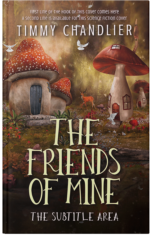 Front view of Premade Fantasy Book Cover - Cedar