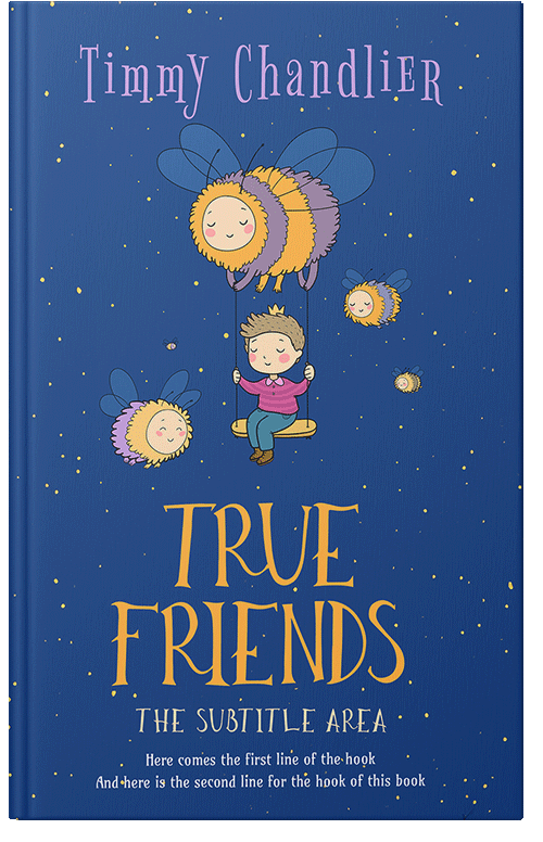 Front view of Premade Children's Book Cover - Blumine