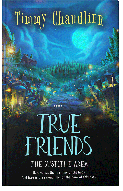 Front view of Premade Fantasy Book Cover - Firefly