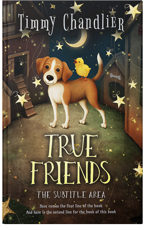 Front view of Premade Children's Book Cover - Zeus