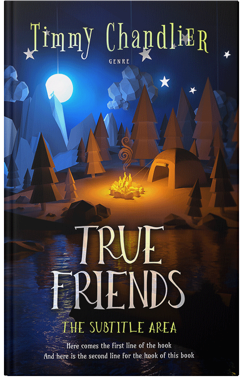 Front view of Premade Children's Book Cover - Gondola