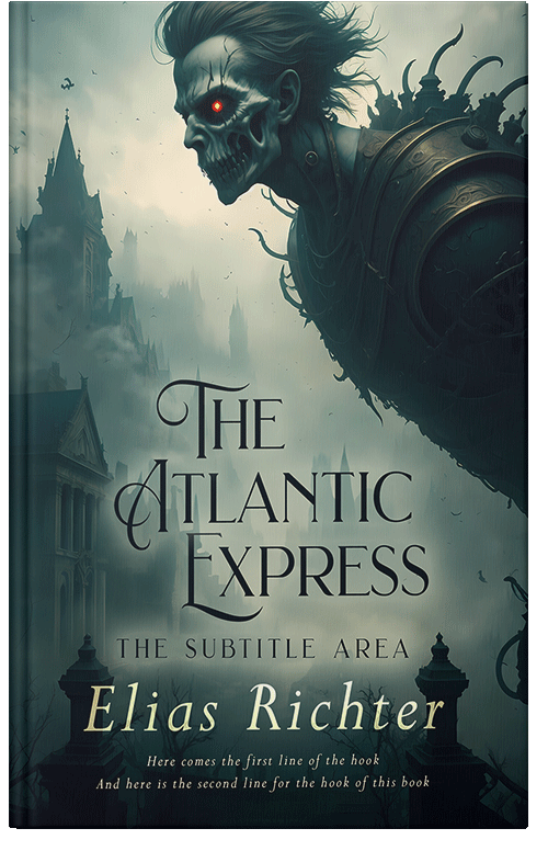 Front view of Premade Fantasy Book Cover - Clay Ash