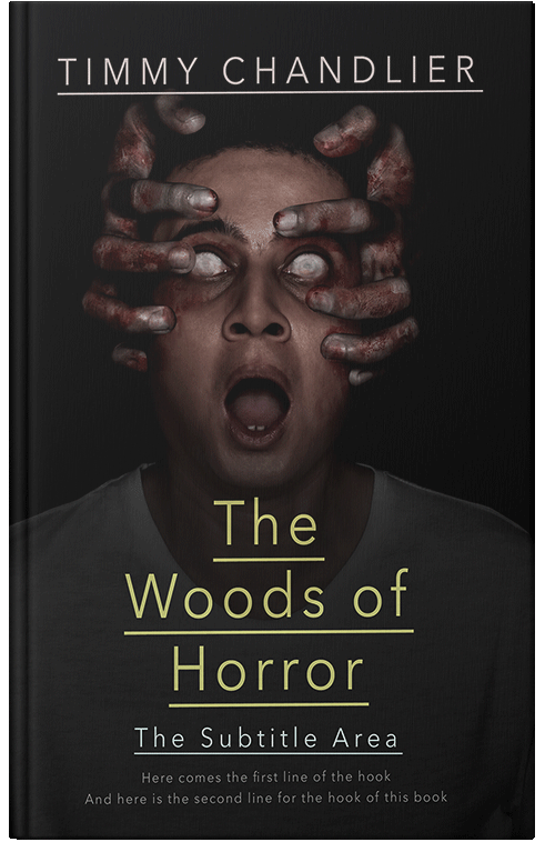 Front view of Premade Horror Book Cover - Cod Gray