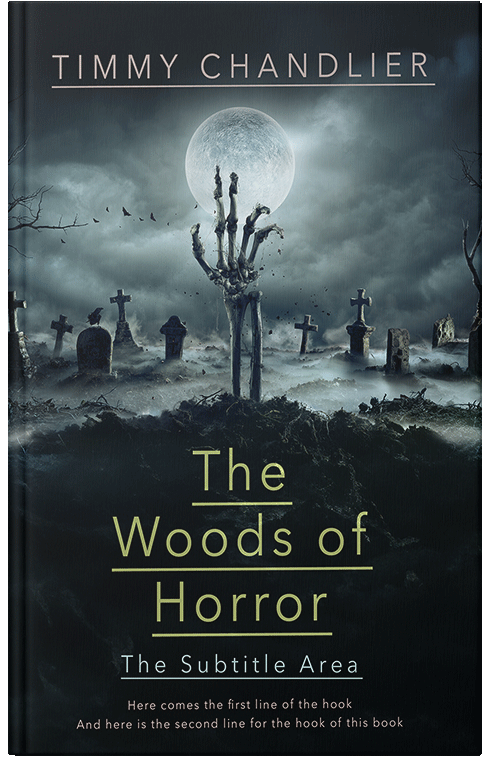 Front view of Premade Horror Book Cover - Aztec