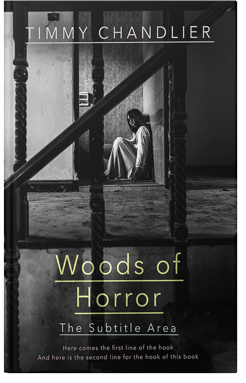 Front view of Premade Horror Book Cover - Cod Gray