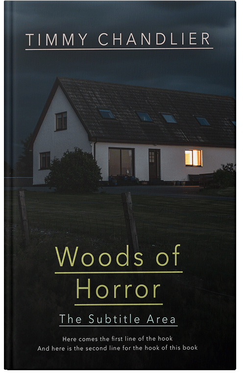 Front view of Black #31733 - Premade Mystery & Thriller & Suspense Book Cover