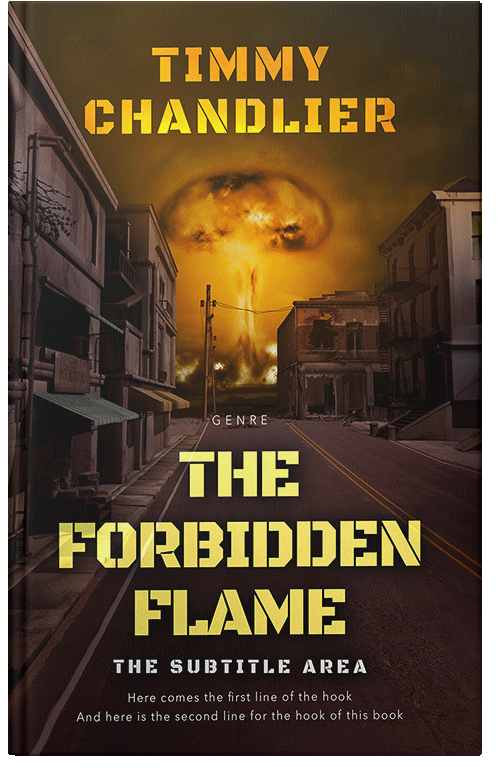 Front view of Premade Apocalyptica Book Cover - Coffee Bean