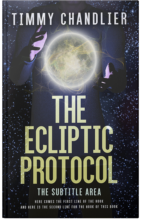 Front view of Premade Fantasy Book Cover - Thistle Green