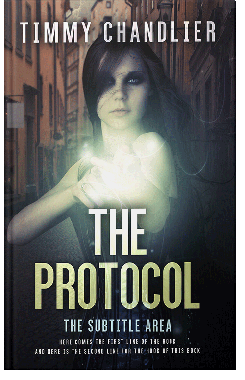 Front view of Premade Fantasy Book Cover - Tana