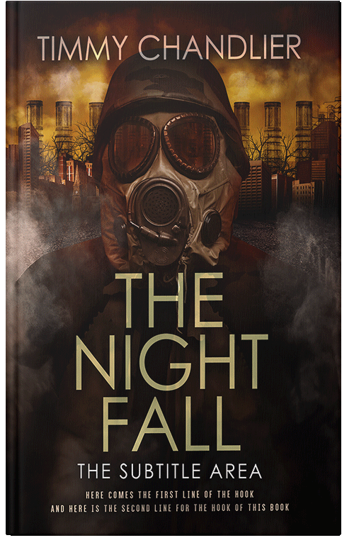 Front view of Premade Apocalyptica Book Cover - Asphalt