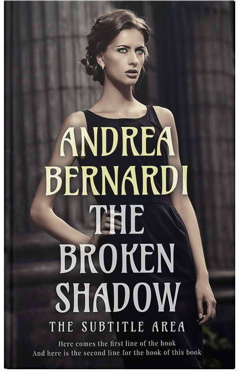 Front view of Premade Mystery & Thriller & Suspense Book Cover - Soft Amber